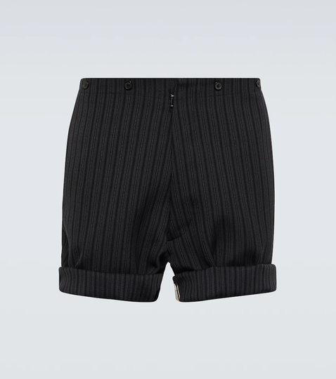 Wool and cotton shorts