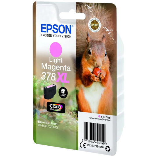 Epson Epson 378XL Squirrel Light Magenta High Yield Ink Cartridge 10ml - C13T379