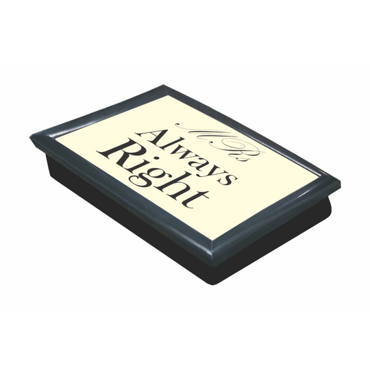 (Mrs Always Right) Laptray Cushion Bean Bag Lap Tray Food Serving