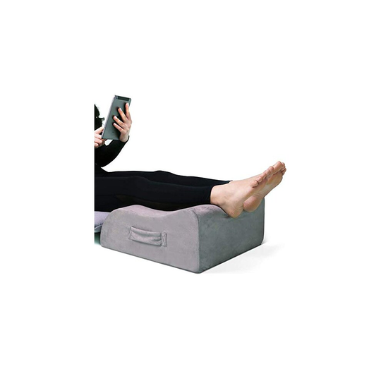 Leg Elevation Pillow, LightEase Memory Foam Leg Elevating Support Wedge Pillow for Sleeping, Reading, Rest, Surgery, Injury, Relieve Back Hip Kne