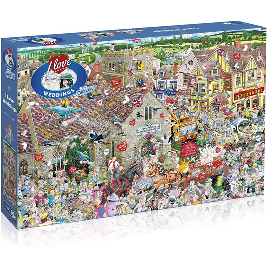 Gibsons 1000 Piece I Love Weddings Jigsaw Puzzle