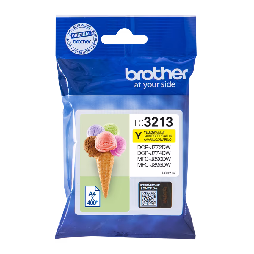 Brother Brother Yellow Ink Cartridge 10ml - LC3213Y