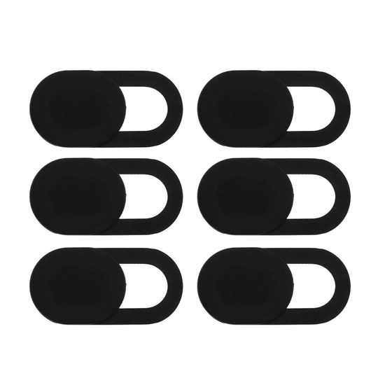 6Pcs Black Webcam Cover Ultra Thin Design Web Camera Cover for Computer Laptops