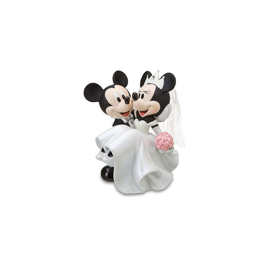 Disney Parks Minnie Mickey Mouse Bride Groom Porecelin Wedding Figure