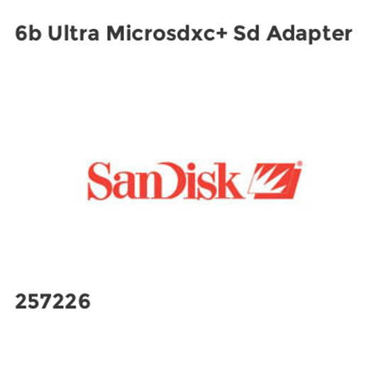 Sandisk 6b Ultra Microsdxc+ Sd Adapter