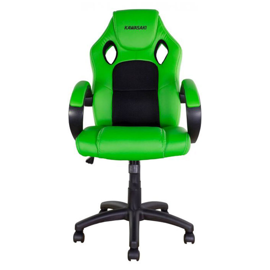 BikeTek Kawasaki Rider Chair Green With Black Trim