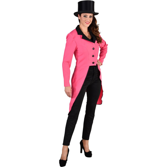 (L) Ladies Pink Tailcoat Jacket