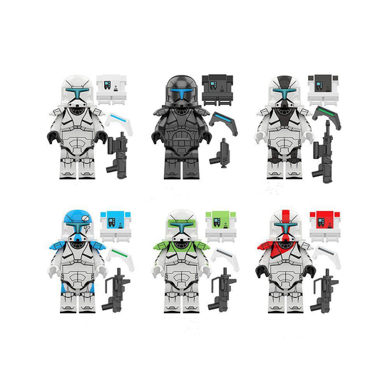 (6Pcs-A) 12Pcs/Set Star Wars Action Figure Commandos Lego Minifigures Kids Toys Minifig