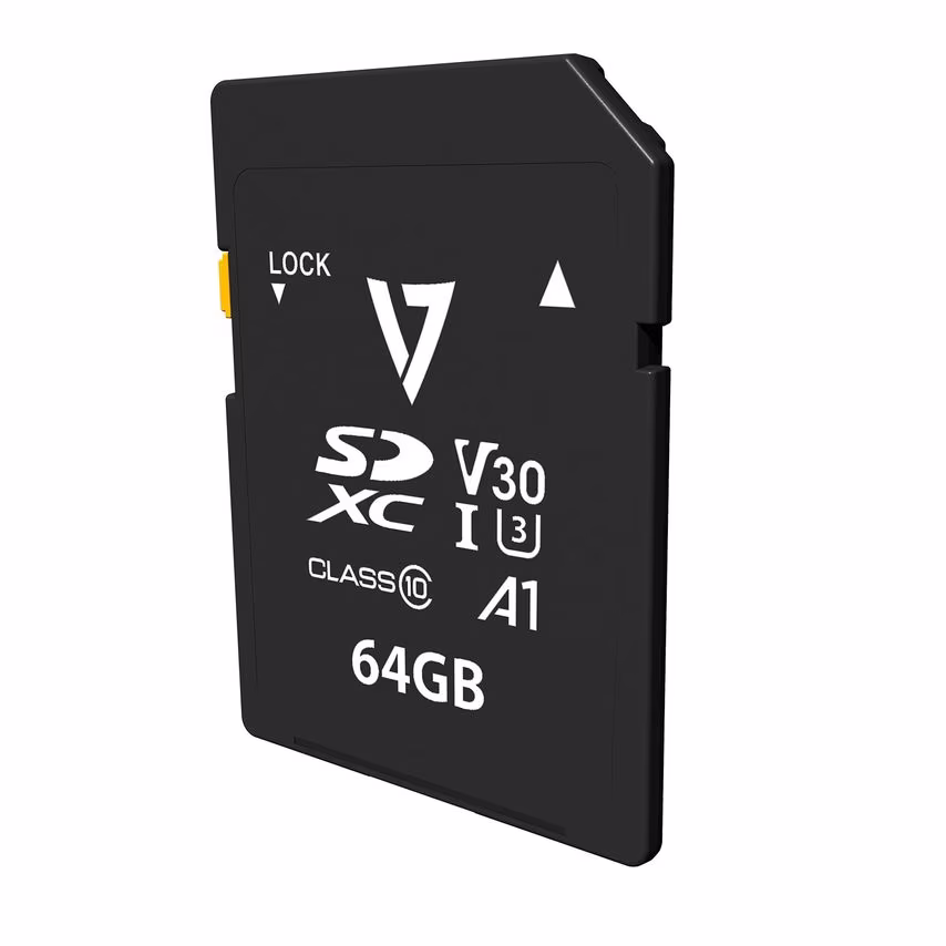 V7 64GB SDXC V30 U3 A1 CL10 4K CA06017- you get 14