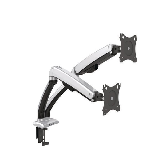 Contour Ergonomics Double Monitor Arm Black/Silver CE04632