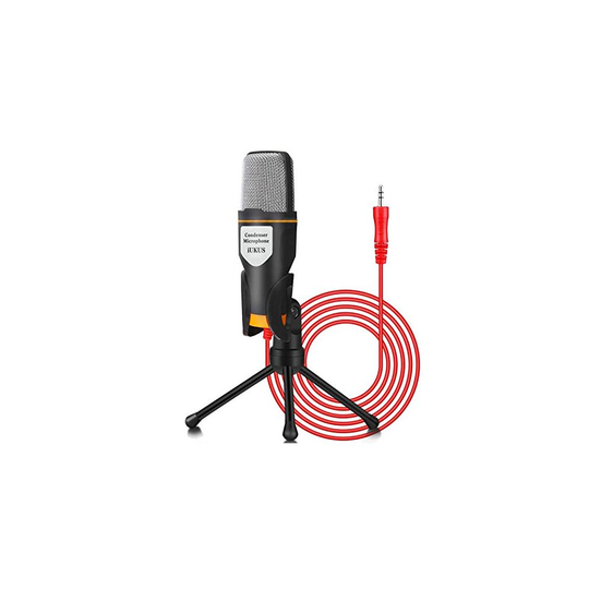 IUKUS PC Microphone with Mic Stand, Professional 3.5mm Jack Recording Condenser Microphone Compatible with PC, Laptop, iP@d, iPh0ne, Mac-Rec
