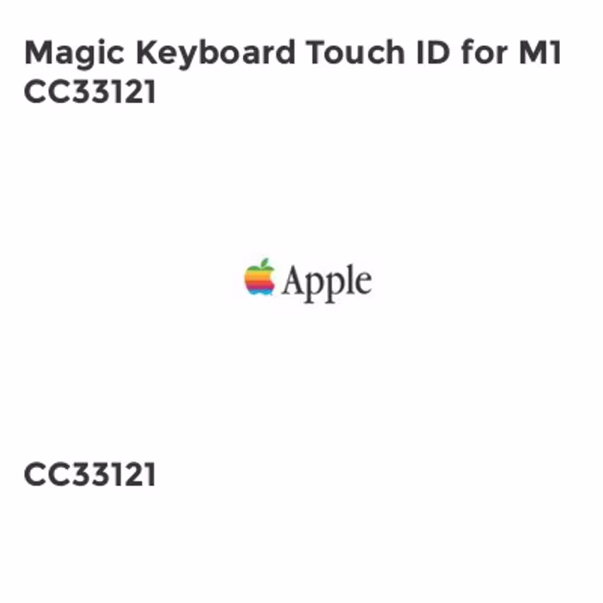 Apple Magic Keyboard Touch ID for M1 CC33121