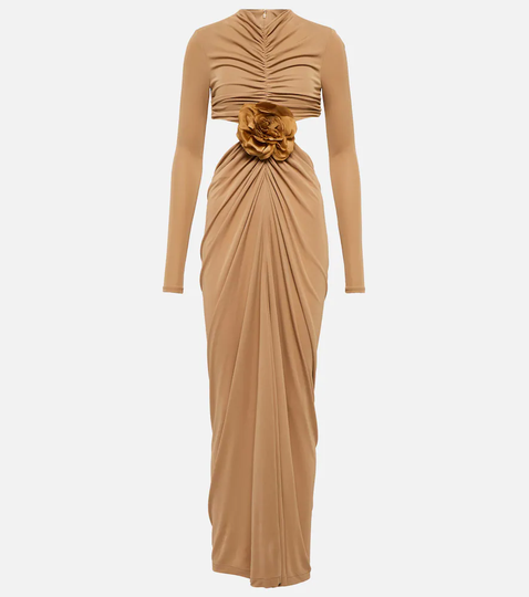 Draped maxi dress