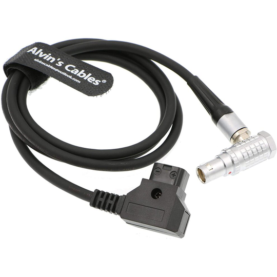Alvin's Cables D Tap to 6 Pin Female Right Angle 1B Power Cable for Red Epic Scarlet 1M
