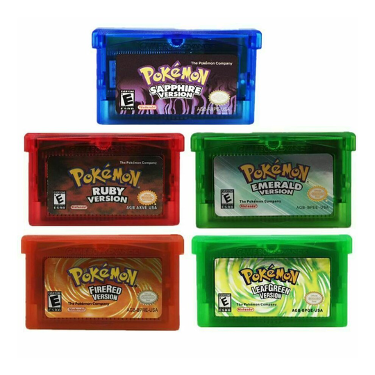 (Fire Red) NINTENDO Pokemon Ruby Games GBA Game Boy Advance