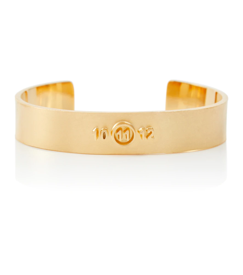 Logo sterling silver arm cuff
