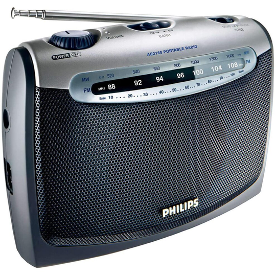 Philips Audio Portable Radio PHILIPS AE2160/ 04 Color Silver, Desktop