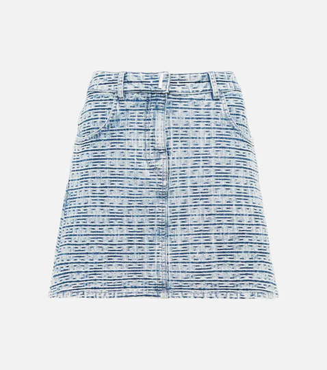 4G denim miniskirt
