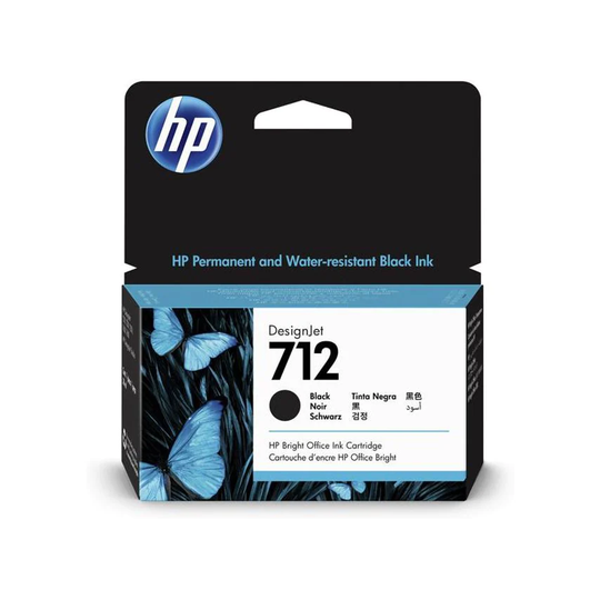 HP HP 712 Black Standard Capacity Ink Cartridge 38ml - 3ED70A- you get 4