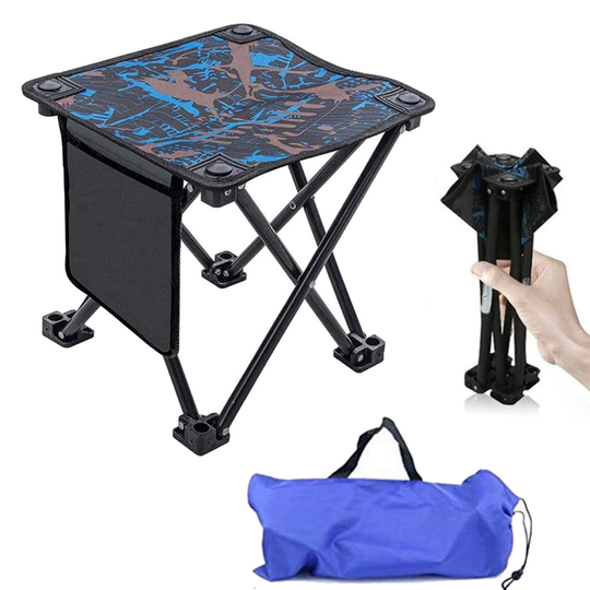 Portable Folding Camping Stool, Foldable Footstool for Fishing, Picnic