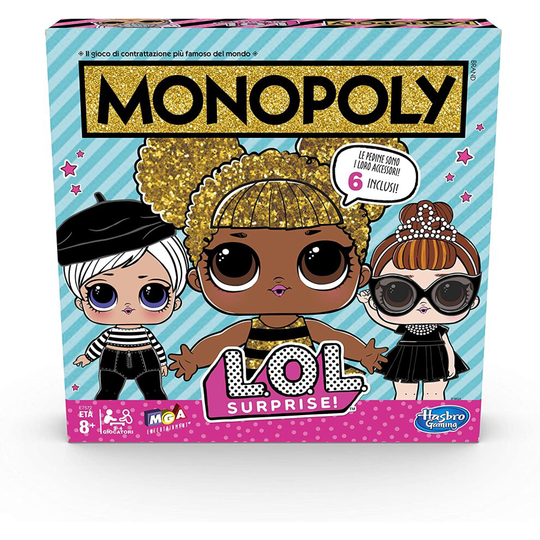 Hasbro Monopoly - Monopoly L.O.L. Surprise Game in Box, Multicolor, E7572103
