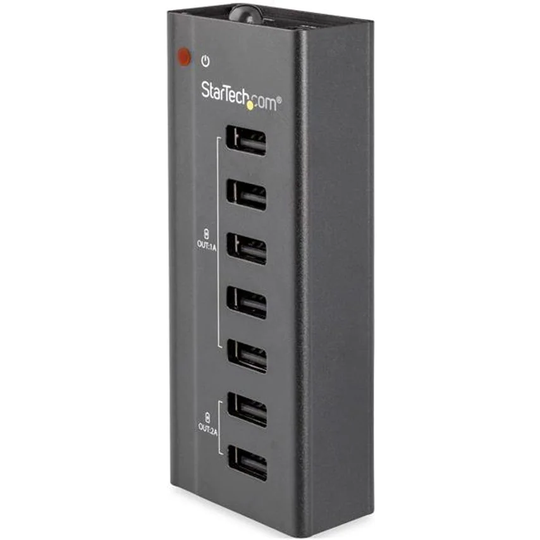 Startech 7 Port USB Charging Station 5x1A 2x2A