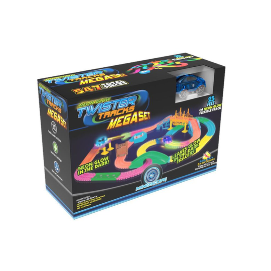 Mindscope Twister Tracks Mega Set Neon Glow Neon Tracks Flexible Assembly
