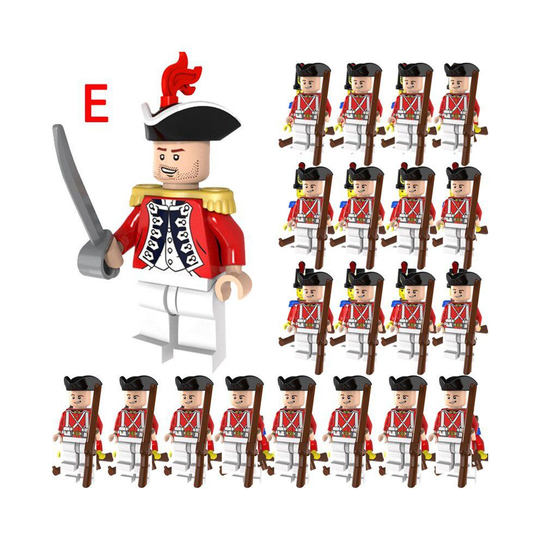 (F) 21pcs Movie Caribbean Pirates Imperial Navy Mini Figurine Bricks Model Set