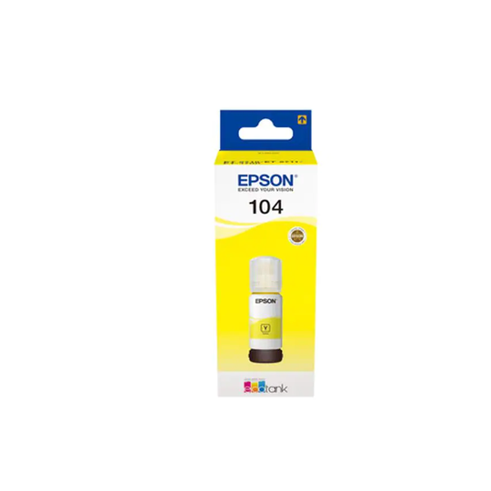 Epson Ink Low Volume 104 Ecotank Yellow Ink Bottle- you get 20