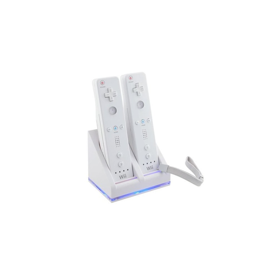 WII REMOTE DUAL BATTERY CHARGER + 2 BATTERIES