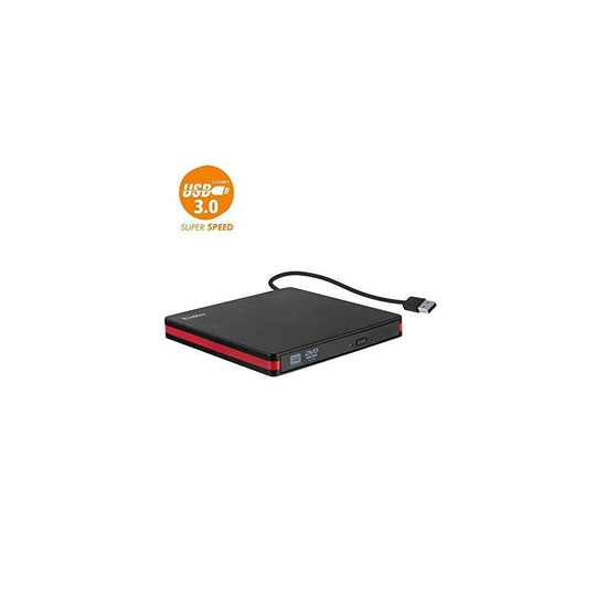Rioddas External CD Drive, USB 3.0 Portable CD/Dvd +/-Rw Drive Slim Dvd/CD Rom Rewriter Burner For Laptop Desktop Pc Windows 10/8/XP and Linux Os Ap