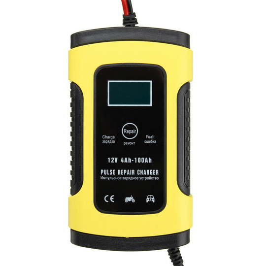 12V 5A Pulse Repair Charger with LCD Display Battery Charger Lead Acid AGM GEL WET Battery Charger