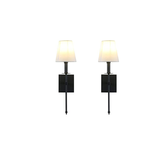 DCOC Wall Sconces Battery Operated Lamp Set Of 2 Dimmable, Powered Light Fixtures With Remote Control-non Hardwired Sconce-Easy To Install-for Be