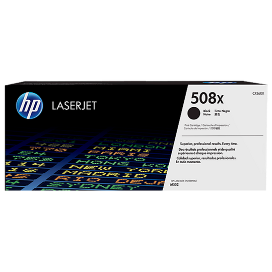 HP HP 508X Black High Yield Toner 12.5K pages for HP Color LaserJet Enterprise M