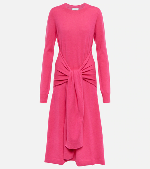 Virgin wool midi dress