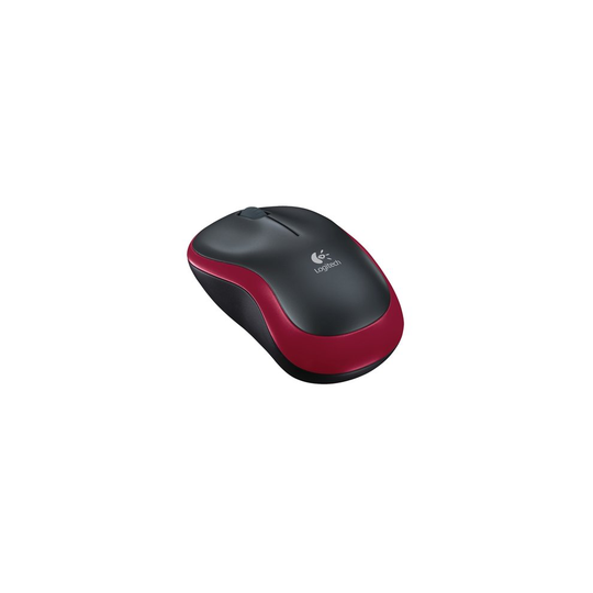 Logitech M185 Optical Wireless Mouse Black/Red 910-002237
