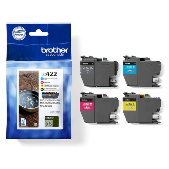 Brother Original LC-422VAL Value Pack Ink Cartridges for Brother MFC-J5340DW, MFC-J5345DW, MFC-J5740DW, MFC-J6540DW,...