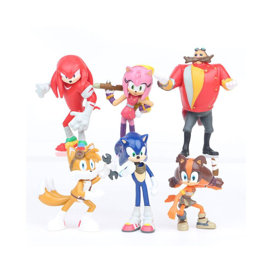 (2) Sonic the Hedgehog Figures Toy Pvc Toy Characters Figure Kids Toy Gifts