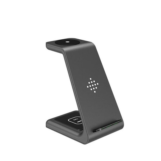 (Samsung) 3 In 1 Wireless Charger Station Qi 15w Fast Apple Wireless Charging Stand Dock For Iphone 12/11/8 Pro Max Airpods Iwatch Samsung