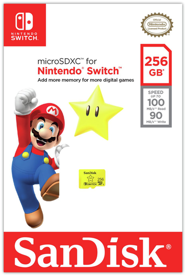 SanDisk 100MBs MicroSDXC Card for Nintendo Switch - 256GB