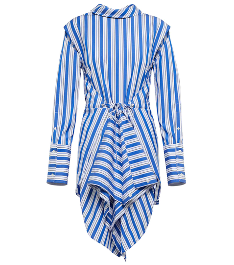 Striped cotton minidress