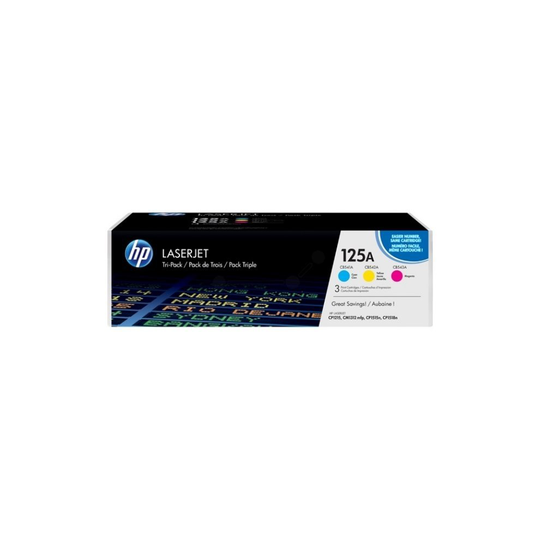 HP CF373AM (125A) Toner MultiPack, 1.4K pages, Pack qty 3