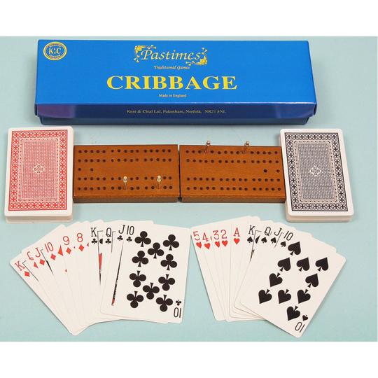 Cribbage set with board, cards & pegs 00192