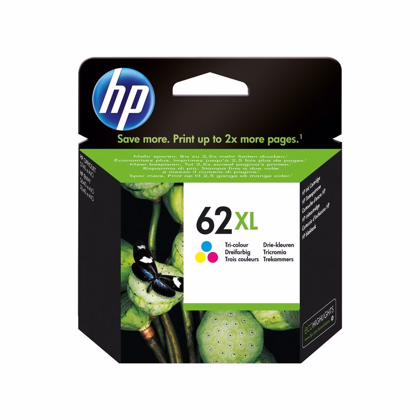 HP HP 62XL Tricolour Standard Capacity Ink Cartridge 11.5ml - C2P07AE