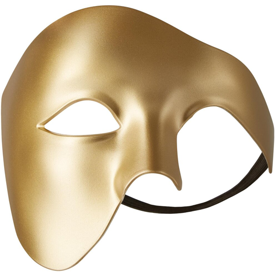 tectake Venetian Phantom Mask - gold