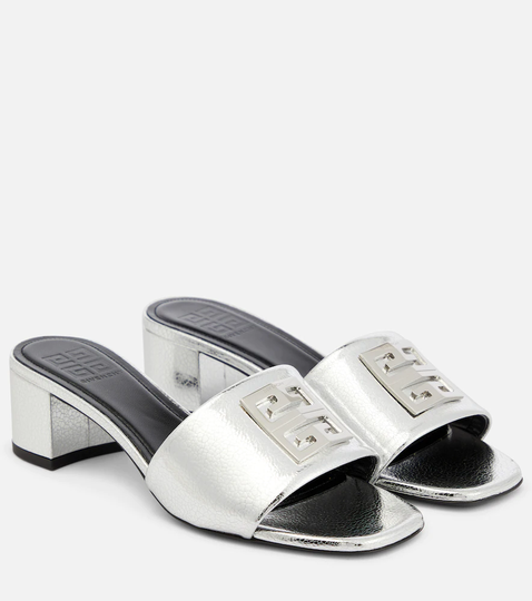 4G metallic leather sandals