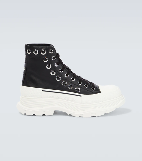Tread Slick leather platform sneakers