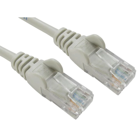 Cables Direct 5 Cables 1M Network 5E Moulded Boots Grey-