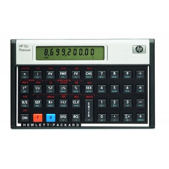 HP 10 Digit Financial Calculator Black -12C PLATINUM