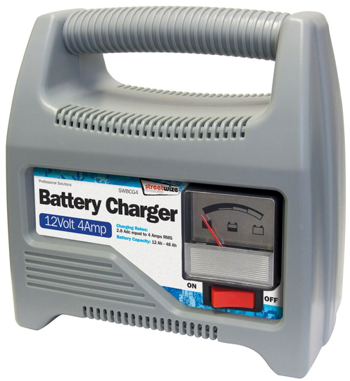 Streetwize 4 Amp Heavy Duty Automatic 12V Battery Charger